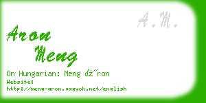 aron meng business card